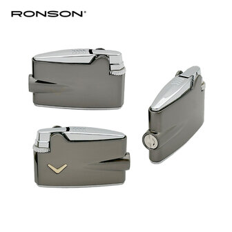 Ronson Mini Premier Varaflame - Vuursteen aansteker - Gun Metal