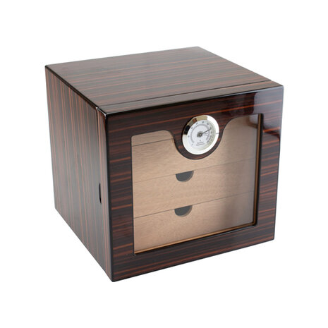 Bookwill Humidor - Kabinet 4-lades - 80 sigaren - Teak High Gloss - 240x230x220mm