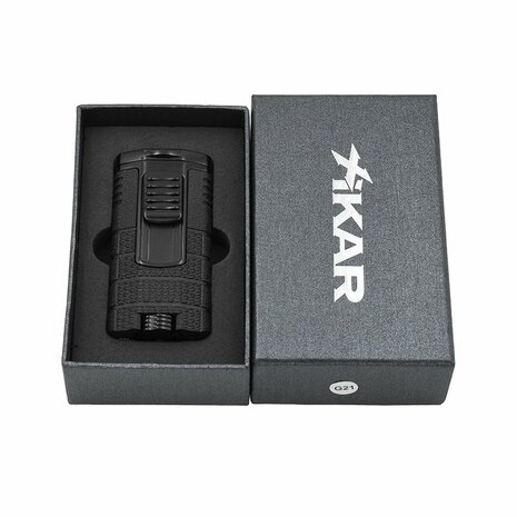 Xikar - Aansteker - Tactical Triple JetFlame - Black2