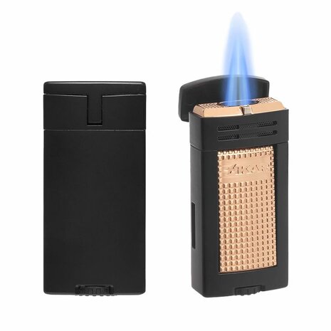 Xikar - Aansteker - Ion Double JetFlame - Black and Rose